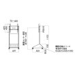 画像6: 【中型用】〜49V型対応│総耐荷重40kg│垂直スタンド│XS-3247T (6)