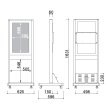 画像3: シャープ製32型ディスプレイ搭載｜屋内型デジタルサイネージ｜自立移動式タイプ｜ CM-326VTS (3)