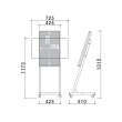 画像7: シャープ製32型ディスプレイ搭載｜屋内型デジタルサイネージ｜自立移動式タイプ｜CM-326HLC (7)